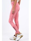 Coral sports leggings with stitching MR13233 - Online store - Boutique